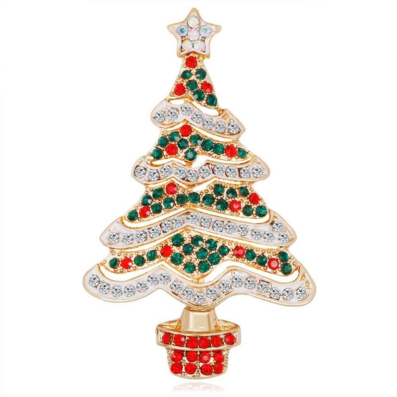 Neue kreative süße Anstecknadel Blume Emaille Öltropfen Weihnachtsbrosche_voghion.com