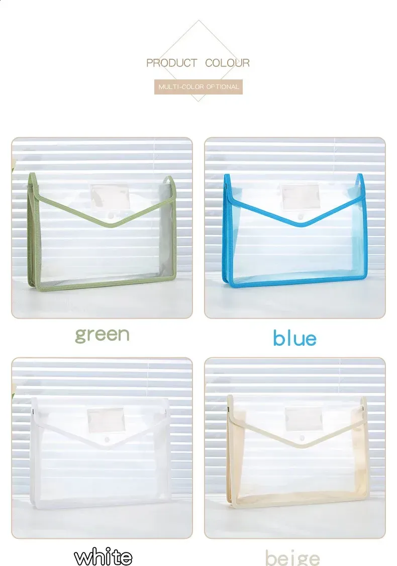 Cartella portadocumenti portatile multistrato per ufficio, a fisarmonica, orizzontale, per studenti, in formato A4, spessa, per conservare fatture 250811_voghion.com