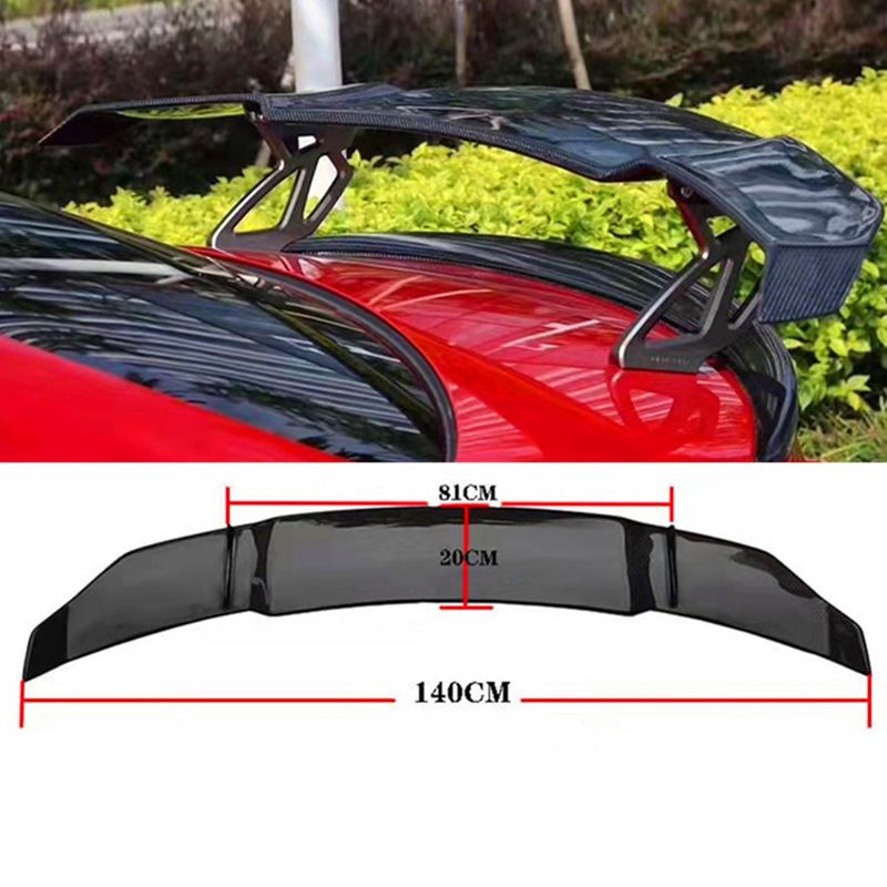 General Motors Nicht perforierte große Limousine GT-Modell Carbonfaser High Foot Spoiler Fester Heckflügel_voghion.com