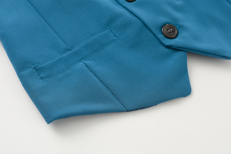 Kinderjurk, driedelig pakgilet, bloemenjurk in kinderstijl_voghion.com