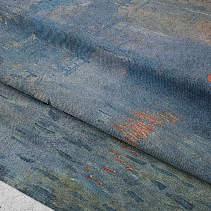 Monet oil painting, water lily hanging cloth, ins background cloth, dormitory bedside decoration, tapestry, wall cloth,_voghion.com