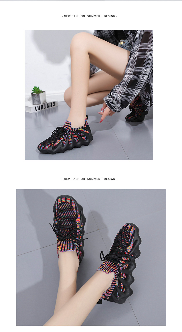 Scarpe da ginnastica a forma di polipo traspiranti transfrontalieri autunnali da donna Scarpe casual di grandi dimensioni per il commercio estero Tutte abbinate a papà con la suola spessa_voghion.com