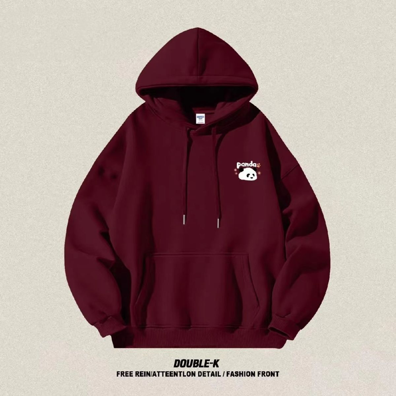 Kadınlar için sonbahar ve kış kapüşonlu sweatshirt büyük boy gevşek artı kadife ceket ins_voghion.com