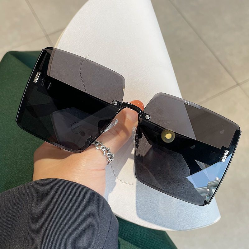 Summer Brown Sunglasses For Women With High Sense Ins Big Face And Thin New Sunglasses Show Small Face And UV Protection_voghion.com