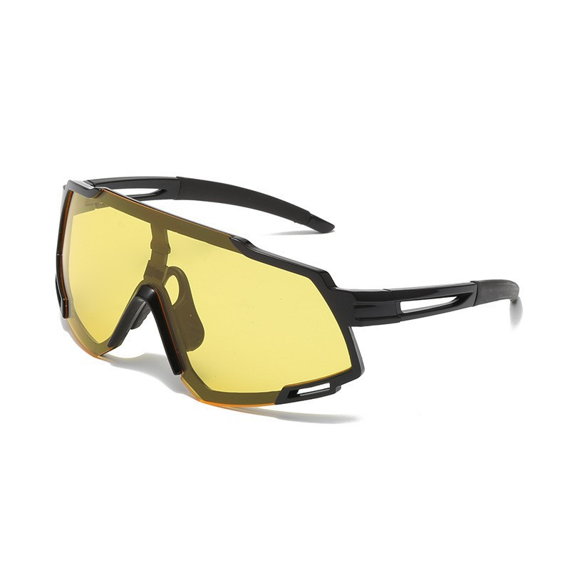 Nouvelles lunettes de cyclisme d'extérieur Vision nocturne 0092 Lunettes de soleil de sport à grande monture_voghion.com