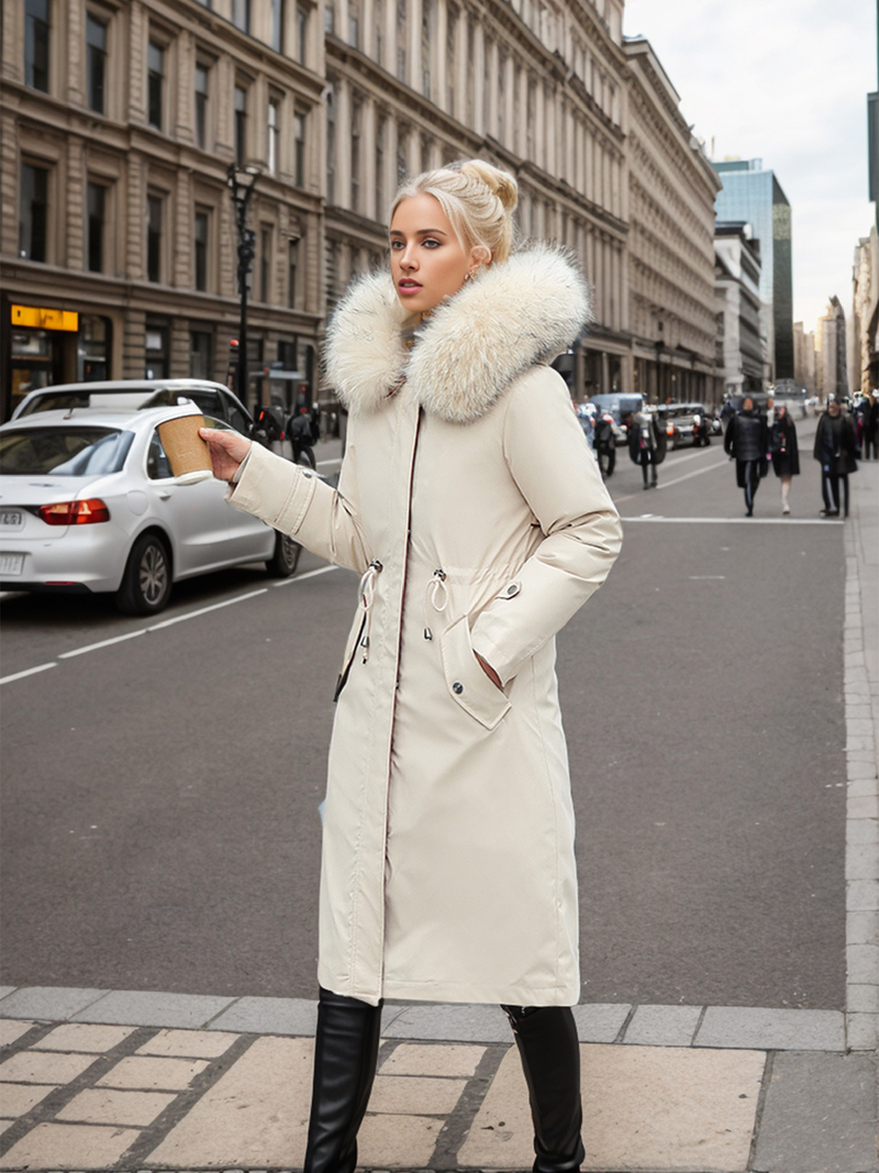 Women's one dress three wear pie overcome detachable long fashion Korean version plus cashmere warm Warm jacket jacket tooling quilts_voghion.com