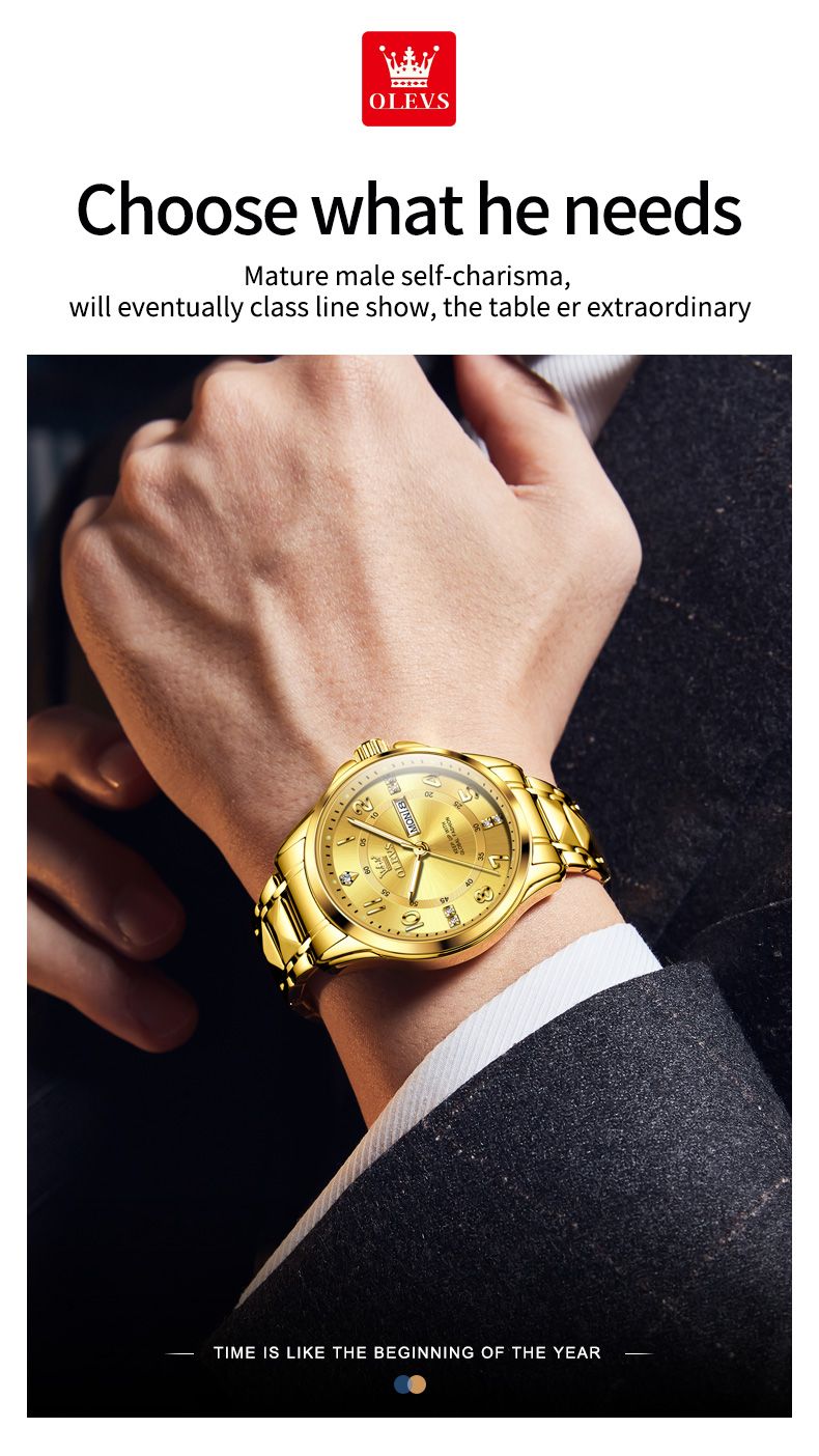 OLEVS 2910 Men's Designer Watches Famous Brands Women,Suppliers Watches Wholesale Bulk Couples Watch Set_voghion.com