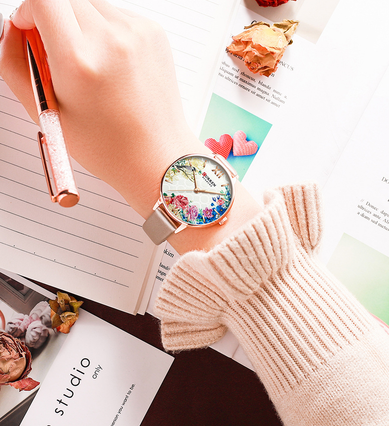 Curren/Carryon 9059 Gürtel wasserdicht Quarz Mode Casual Damenuhr_voghion.com