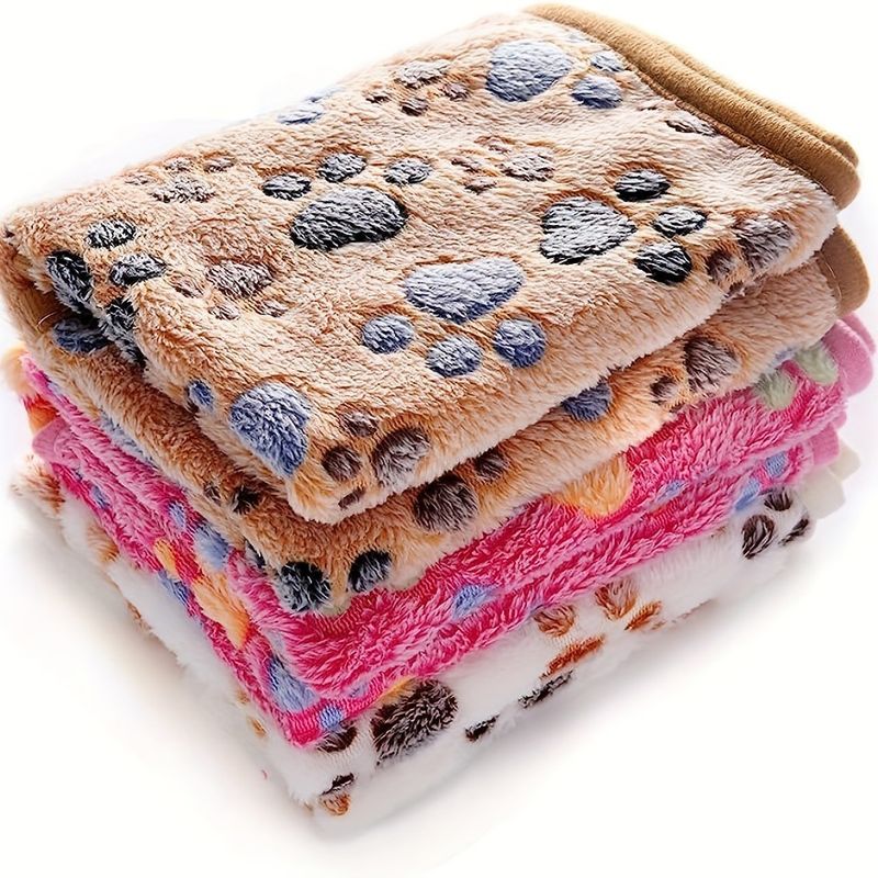 Pet Sleeping Warm Cat Universal Plush Blanket Dog Bed Mat_voghion.com