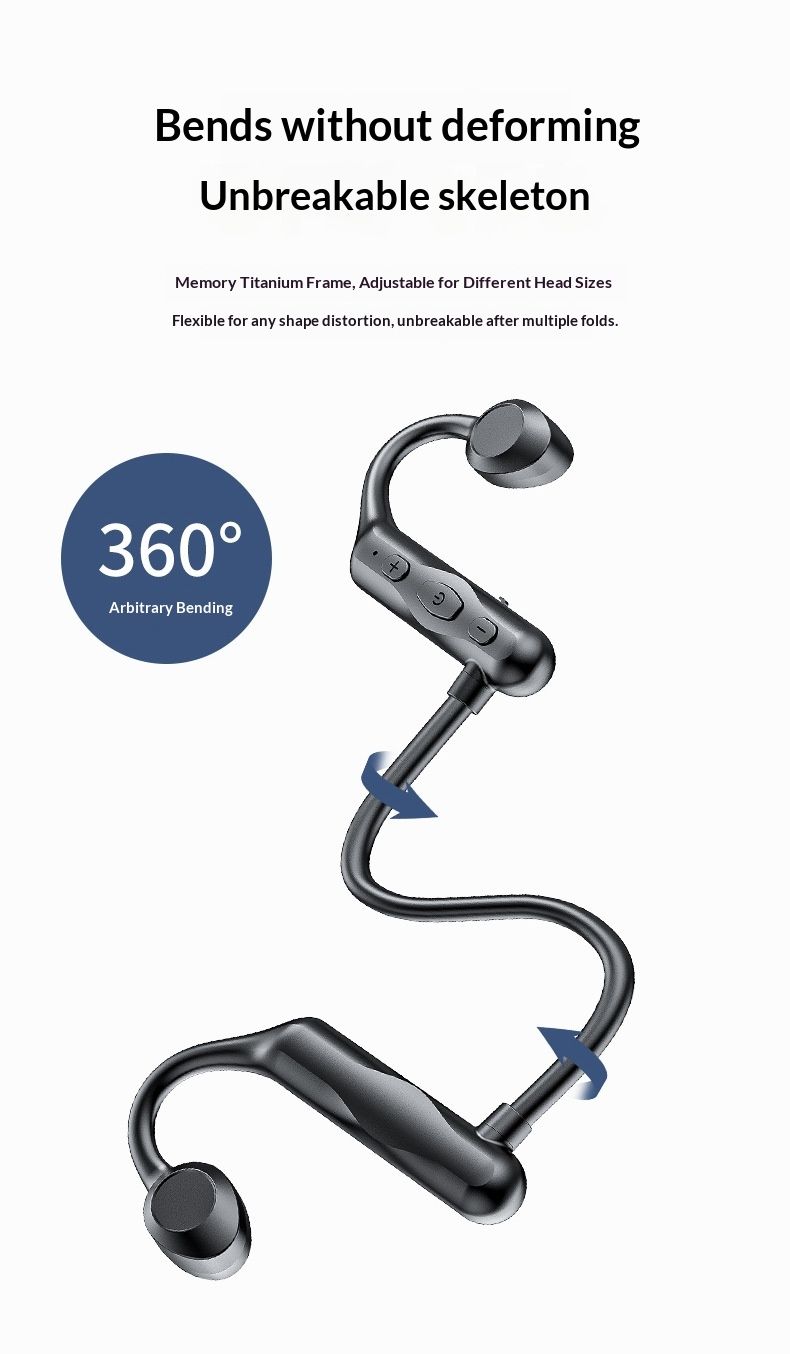 New Advantage In-Ear Air Conduction Wireless Earphones For Running Sports Anti-Drop Cross-Border Bluetooth Earphone_voghion.com