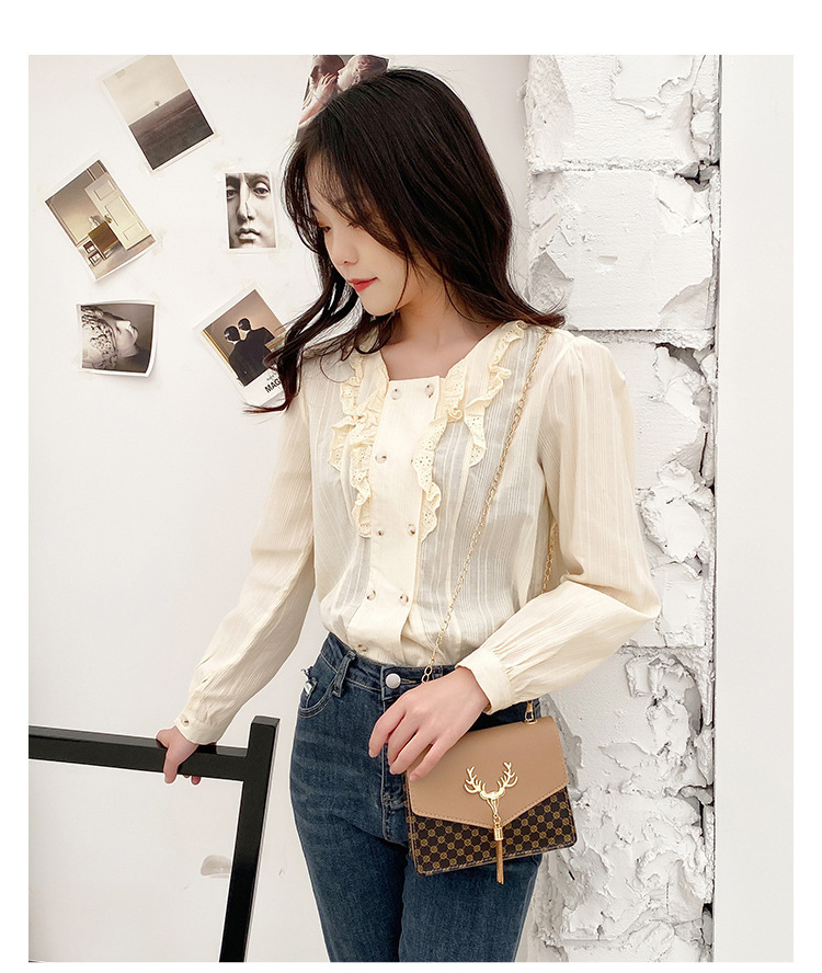 Borsa 2023 Borsa piccola alla moda Nuova borsa a tracolla in hardware con nappa di piccoli cervi Borsa a tracolla personalizzata_voghion.com