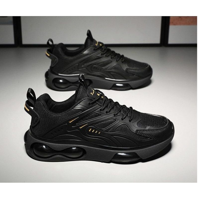 Modieuze Koreaanse vrijetijdsschoenen 2024 Lente Nieuwe Sport Luchtkussen Comfortabele en ademende hardloopschoenen voor heren_voghion.com