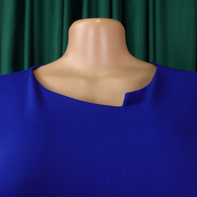 D501 Damenbekleidung 2024 neues einfarbiges hüftumarmendes OL-Bleistiftrockkleid_voghion.com