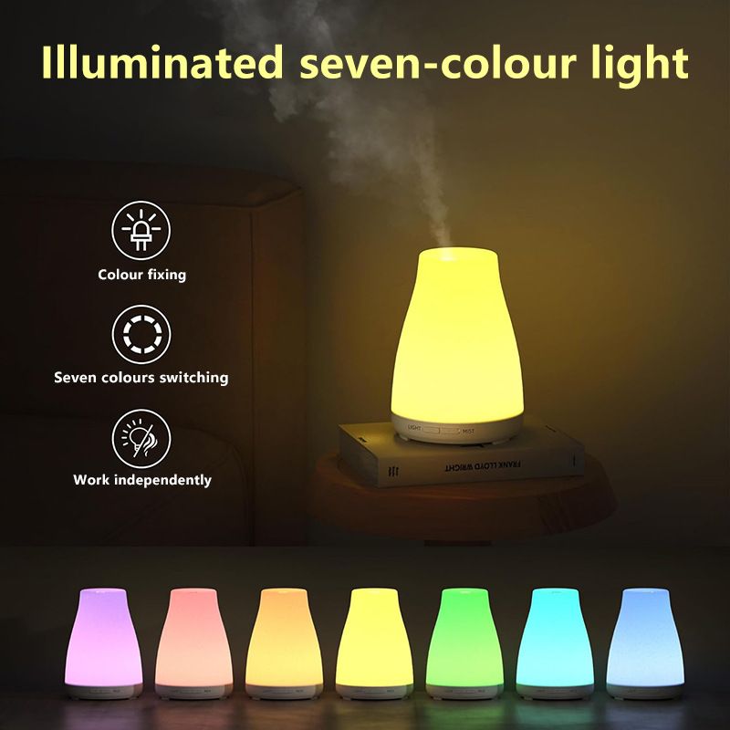Aroma-Diffusor, Diffusor für ätherische Öle, USB, Schlafzimmer, Zimmer, Ultraschall-Aromatherapie-Luftbefeuchter, 100 ml, zeitgesteuertes Spray_voghion.com