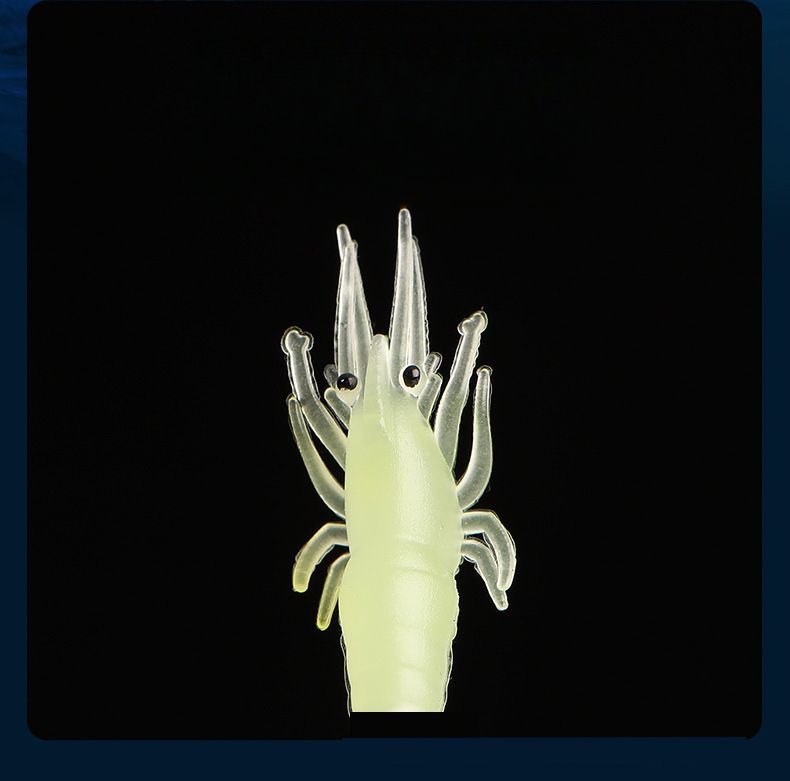 Lure 4cm Small Luminous With Hook Shrimp Bass Perch Universal For Sea And Freshwater Fishing Soft Bait Simulation_voghion.com
