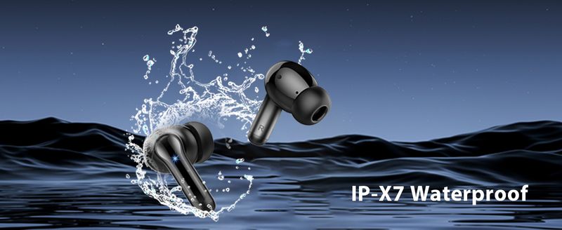 Auricolari wireless, 2025 Bluetooth 5.4 Cuffie Hi-Fi Stereo 3D Bass Auricolari, 4 ENC Microfono con cancellazione del rumore, 36 ore di auricolari in-ear, IP7 impermeabile_voghion.com