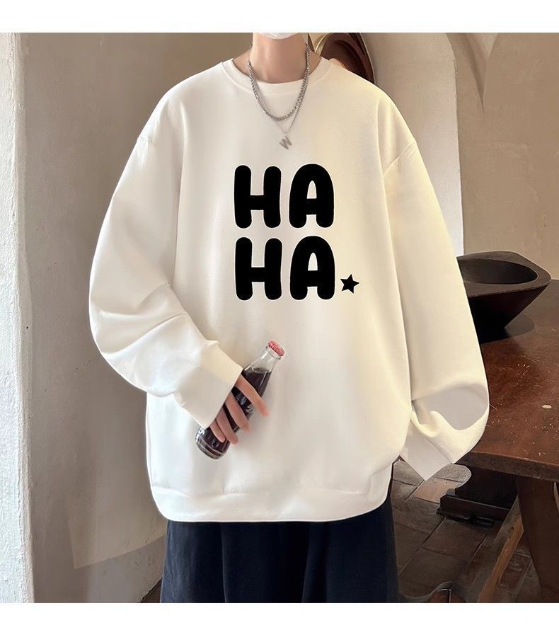 Long sleeved sweatshirt men in autumn and winter, new American style loose inner layer bottom shirt for teenagers,_voghion.com