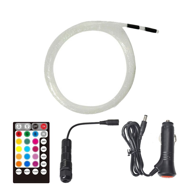 Lights Kit RGBW Roof Light Bluetooth App Music Control Car Starry Sky Ceiling Lamp Twinkle Fiber Optic Star DC 12V_voghion.com
