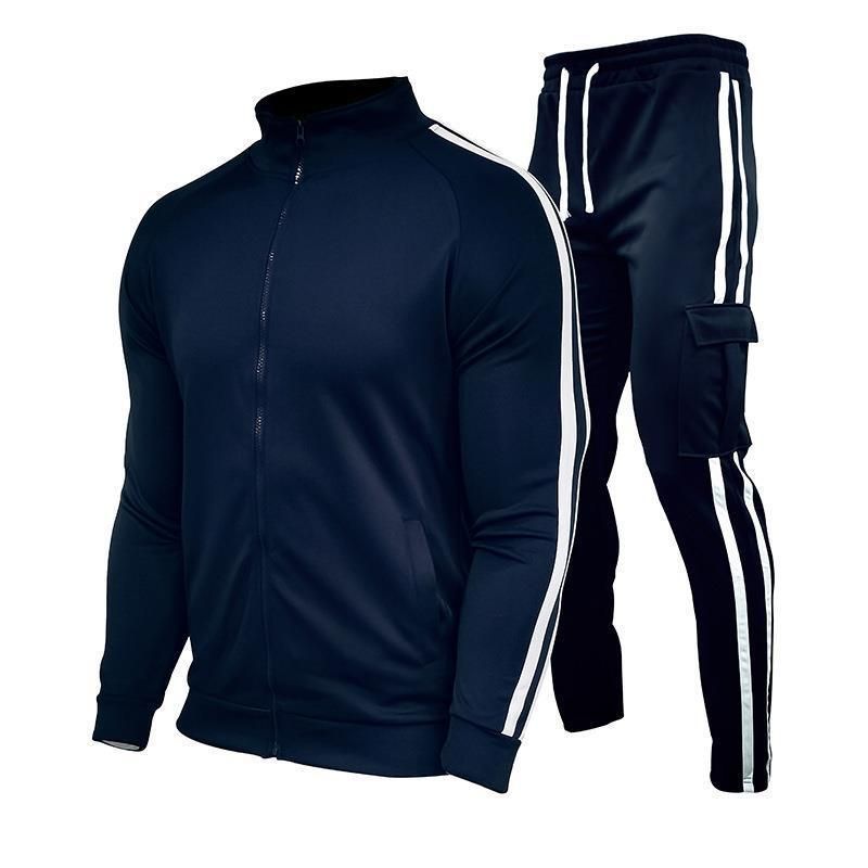 Neu Casual Fashion Solid Farbe Plain Strickjacke Set Plus Größe Heißer-Verkauf männer Jacke Trend_voghion.com