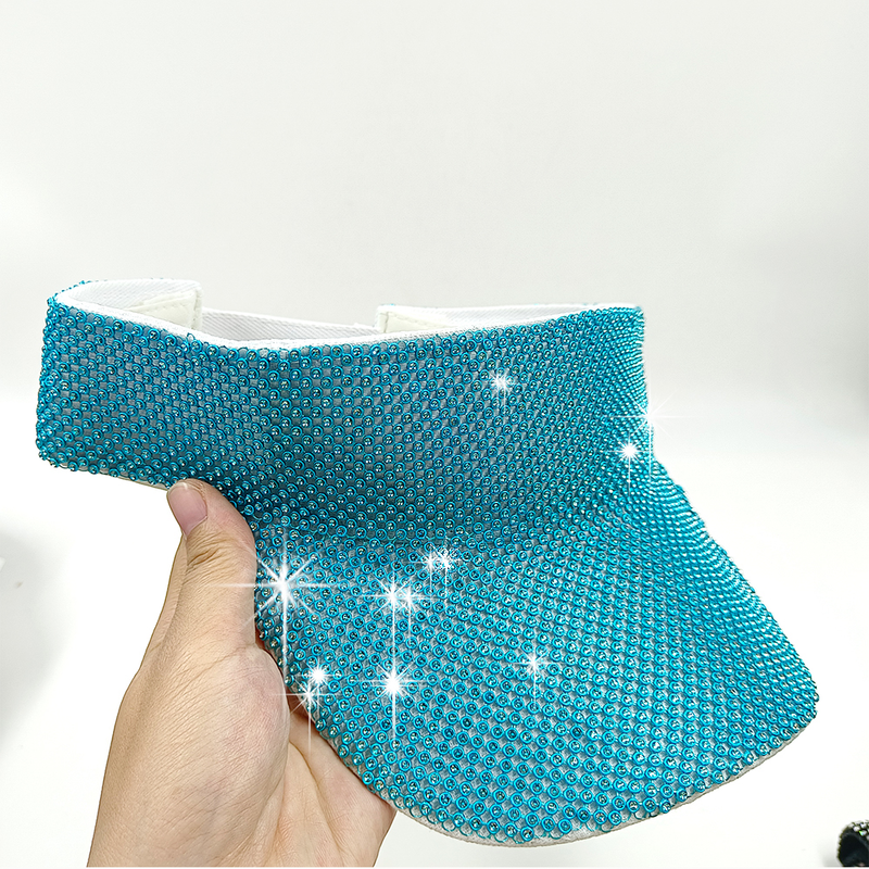 Rhinestone fedora Jazz Hats Cowboy Hat For Women And Men Double-sided Color Cap Red With Black diamond fedora Wholesale_voghion.com