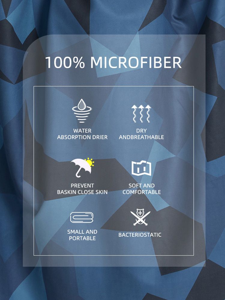 Schnelltrocknender Poncho mit Kapuze aus Mikrofaser – leicht und saugfähig für Strand, Pool, Fitnessstudio und Reisen, vielseitig einsetzbarer Umkleidemantel_voghion.com