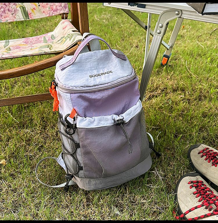 Leichter Outdoor-Wandersport-beiläufiger Doppelschulter-Unisex-Reiserucksack-Studenten-kleiner Schulranzen_voghion.com