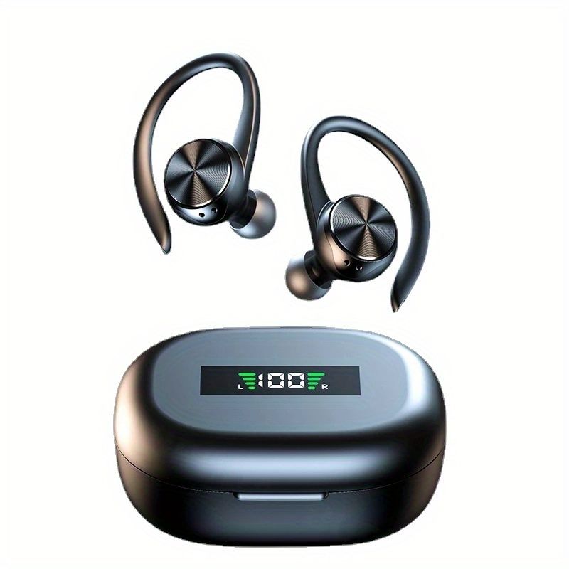 Kopfhörer fir Sport TWS Kopfhörer HiFi Stereo Musek Kabellos Ouerhaken Kopfhörer mat Mikrofon Gaming Headset_voghion.com