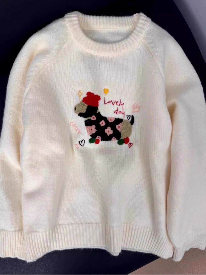 Mëllech mëllen, klebrige Pullover fir Fraen am Hierscht, léiwen, klenge Hondspullover, lockeren, faulen Hierscht- a Wantertop_voghion.com