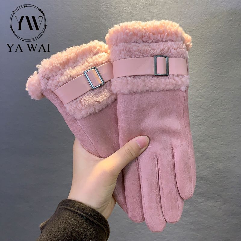 001 Invierno para mujer con forro polar, grueso y cálido, adecuado para montar a caballo, conducir, esquiar, resistente al frío._voghion.com
