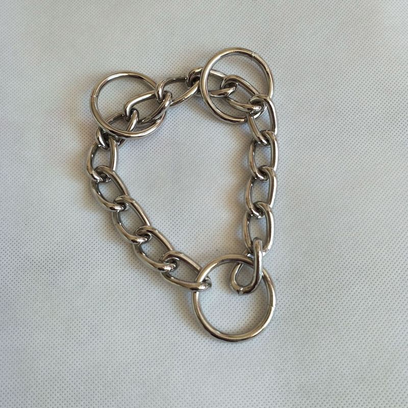 Pet Round Cloth Dog Rope Welding @Three Three Rings Accessories P Chain D-shaped Ring_voghion.com