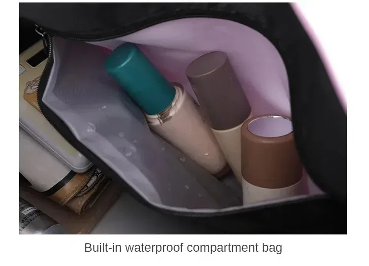 Sporttasche mit großem Fassungsvermögen, tragbar, mit Nass- und Trockentrennung, verstellbarem Schultergurt, Schwimm- und Fitnessrucksack_voghion.com