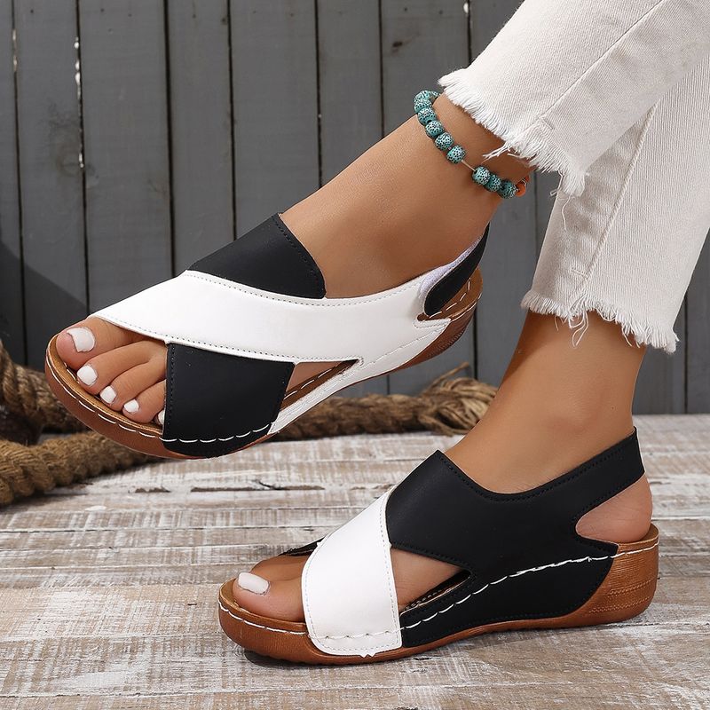 Sandals Women's New Muffin Thick Bottom Casual Open-toe Beach Sandals_voghion.com