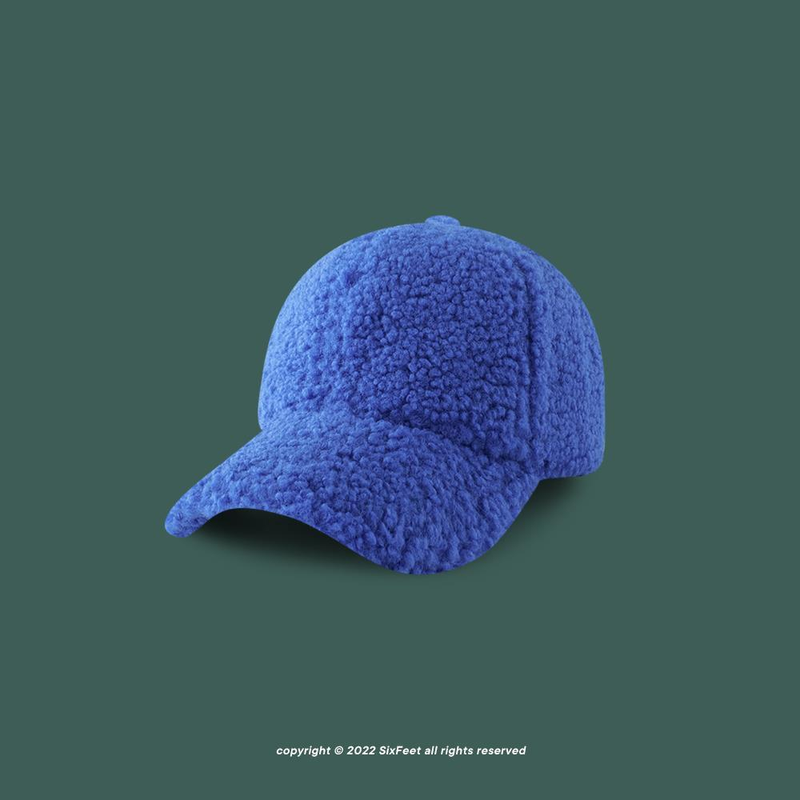 SixFeet Autumn/Winter Green Baseball Solid Color Simple Face Show Small Korean Edition Ins Plush Duck Tongue Hat_voghion.com