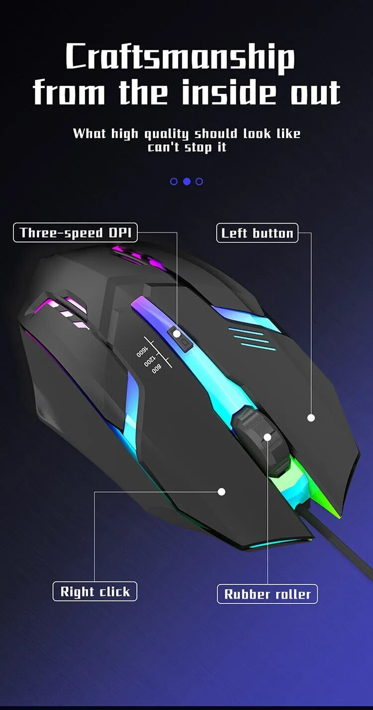 2023 Latest High Quality Ergonomic Design Gaming Desktop Computer Laptop USB Backlit Mouse Manufacturers Hot Sale_voghion.com