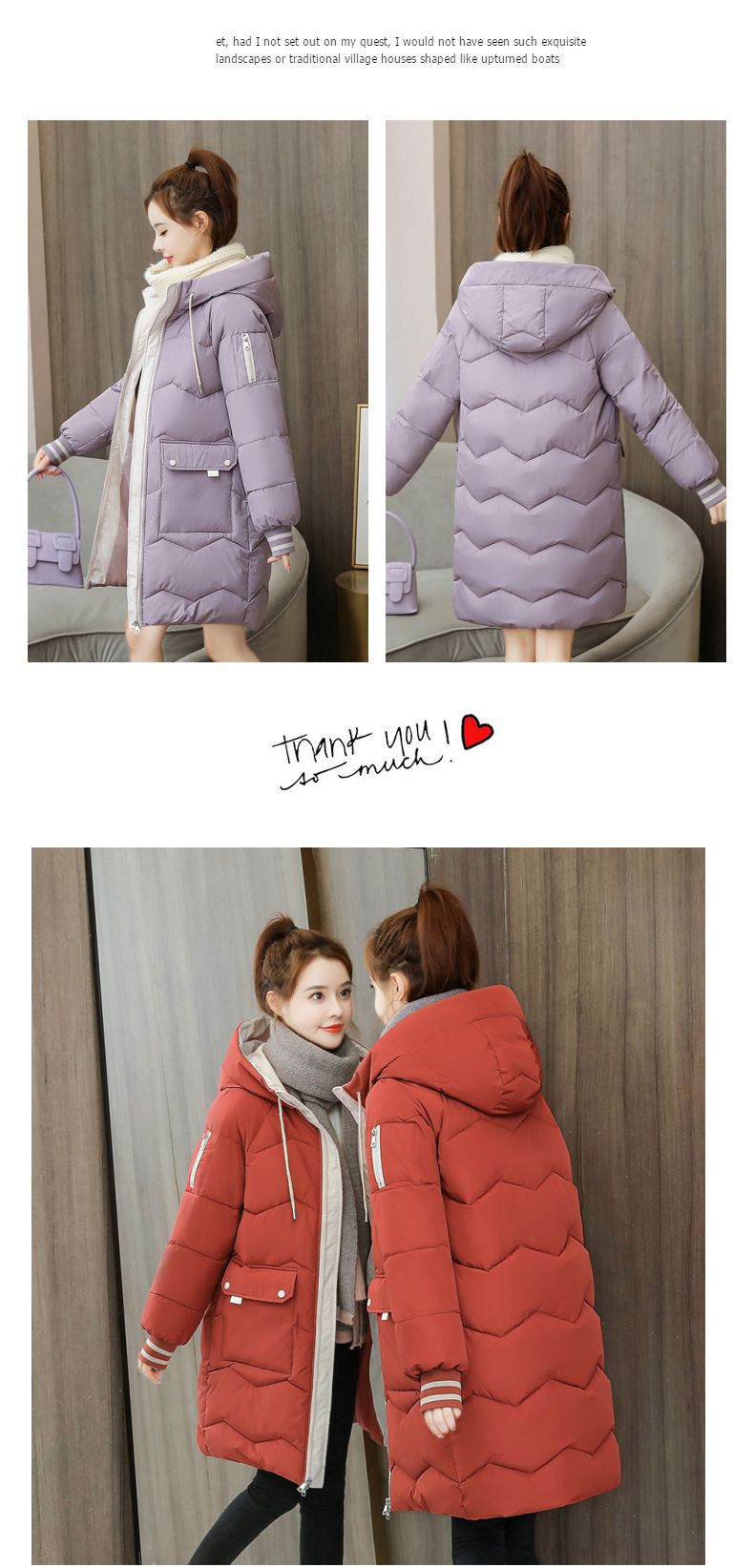 Women's Clothing Long Puffer Coat – Oversized Winter Jacket With Hood, Warm & Stylish_voghion.com