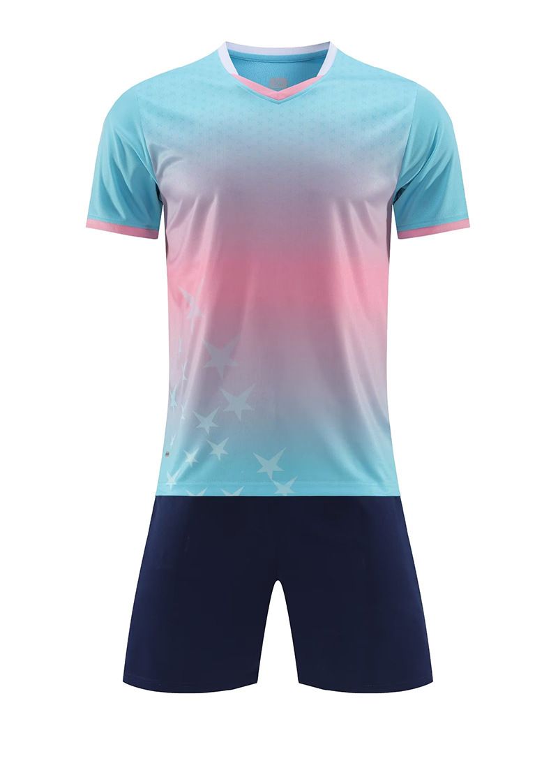 Men's Clothing short-sleeved training suits printed girls' jerseys children's football suits boys' summer game uniforms_voghion.com