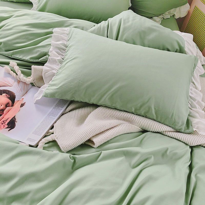 Bettwäsche Bettbezug Luxuriöse Prinzessinnen-Bettwäsche aus weichem Polyester – gewalkte Samtstruktur_voghion.com
