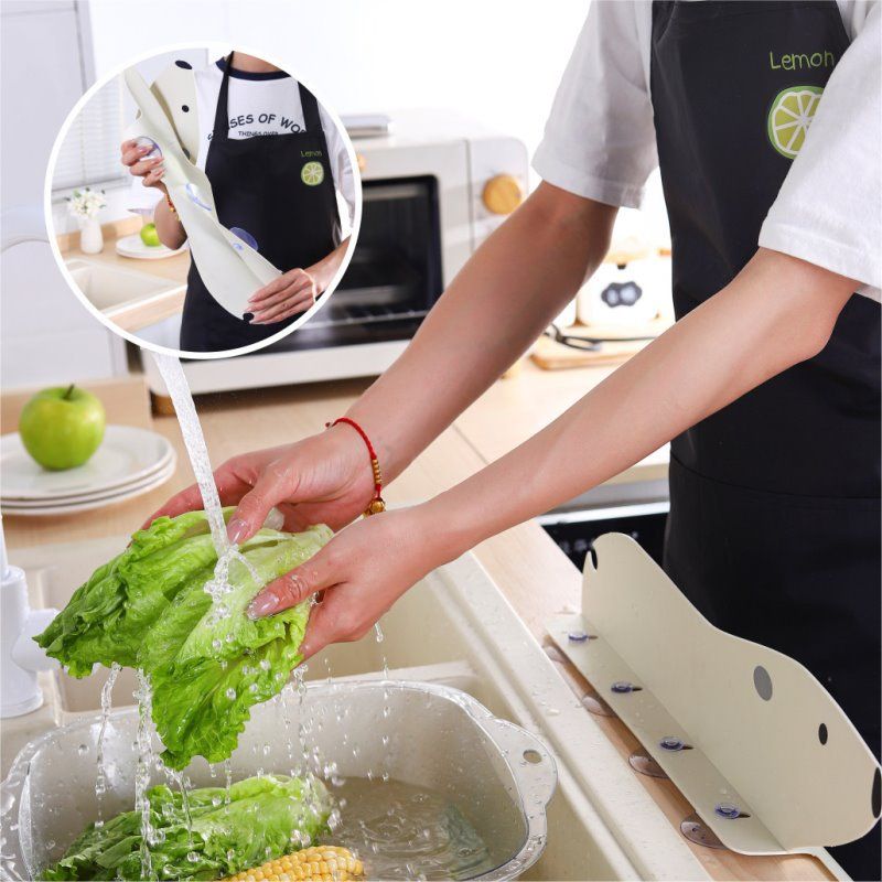 Ventosa per lavello da cucina, deflettore fisso per lavaggio piatti, deflettore per spruzzi d'acqua sul controsoffitto della piscina_voghion.com