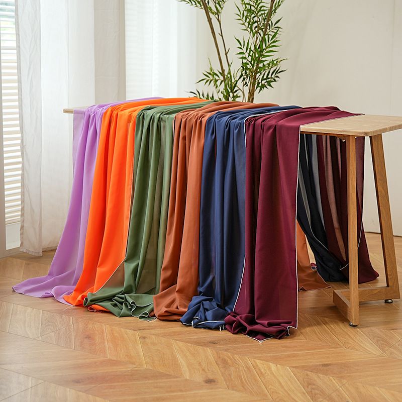 Einfarbige einfache Party Hochzeit Tischdekoration Tischflagge Anti Scratch Wear Resistant Polyester_voghion.com