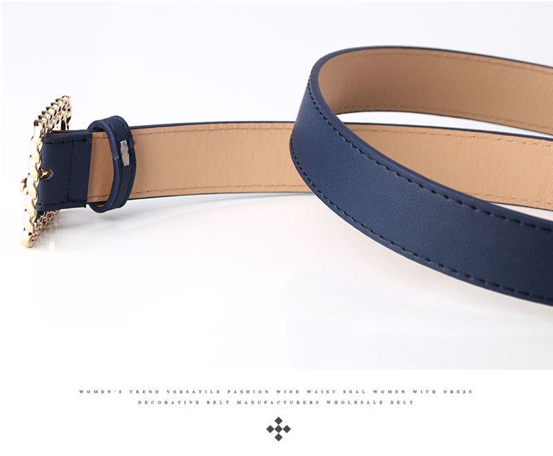 Dámský opasek s dutou čtvercovou sponou, dámský dekorativní opasek, elegantní jednoduchý džínový opasek_voghion.com