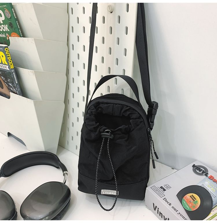 Bolso bandolera con cordón para hombre, estilo moderno, para deportes al aire libre, senderismo, estilo pequeño_voghion.com