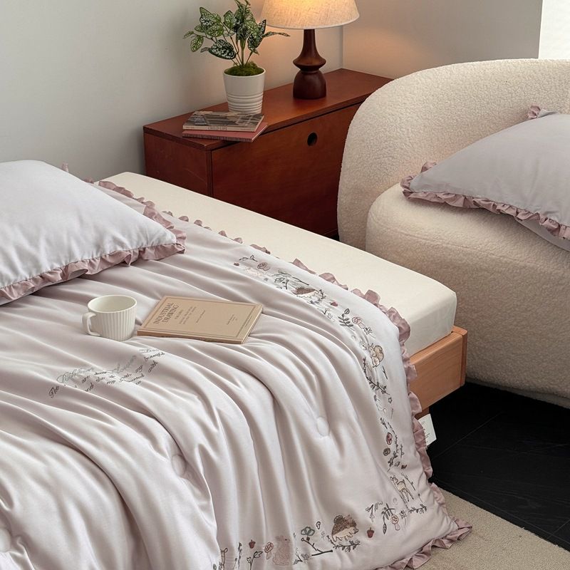Couette d'hiver 2025, nouvelle série printemps et automne du Magicien d'Oz, couette rétro française en fibre de soja, couette double lavable en machine_voghion.com