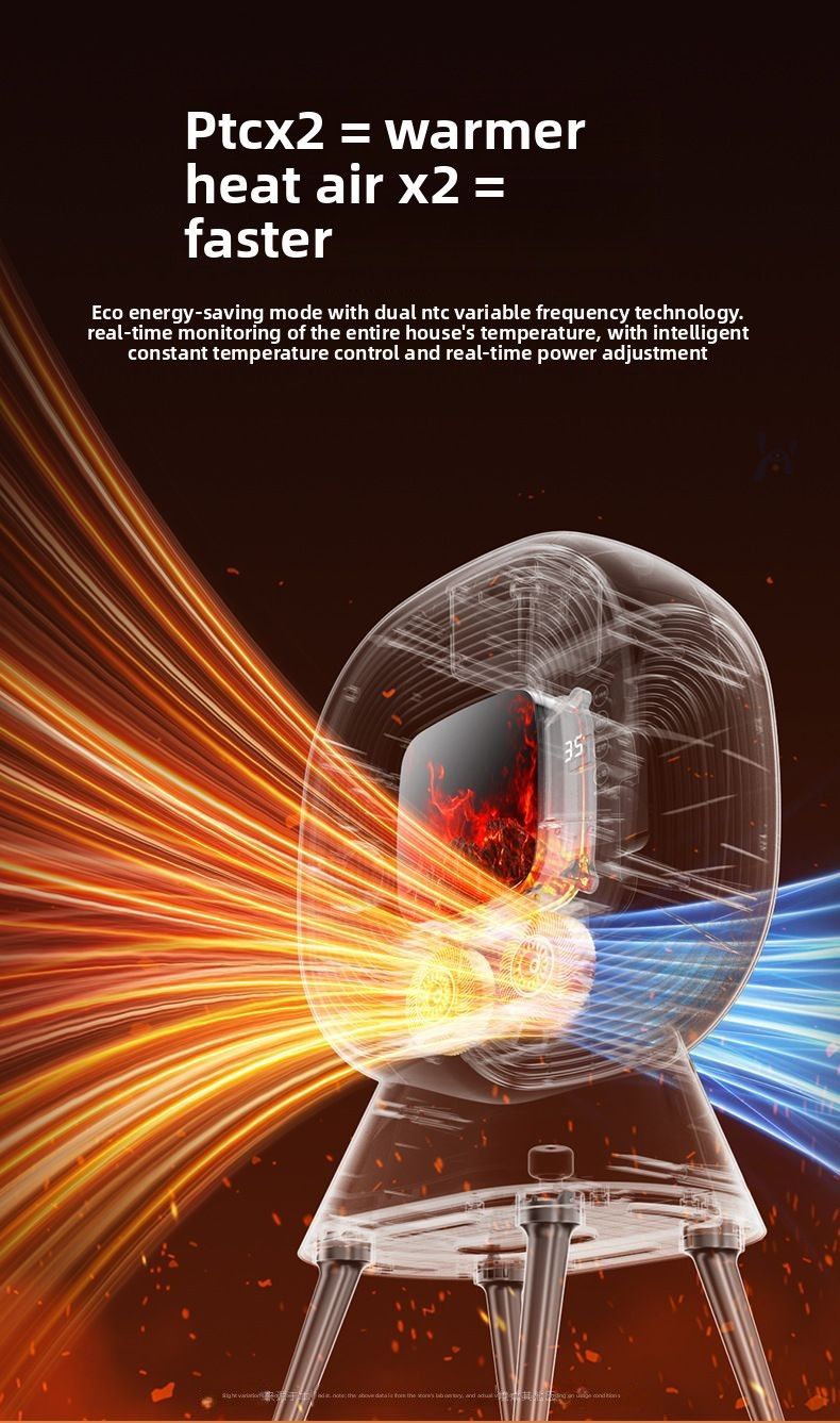 Audio-Luftbefeuchter Graphen Winter Elektrischer Kamin Energiesparender Großflächenheizer für das ganze Haus_voghion.com