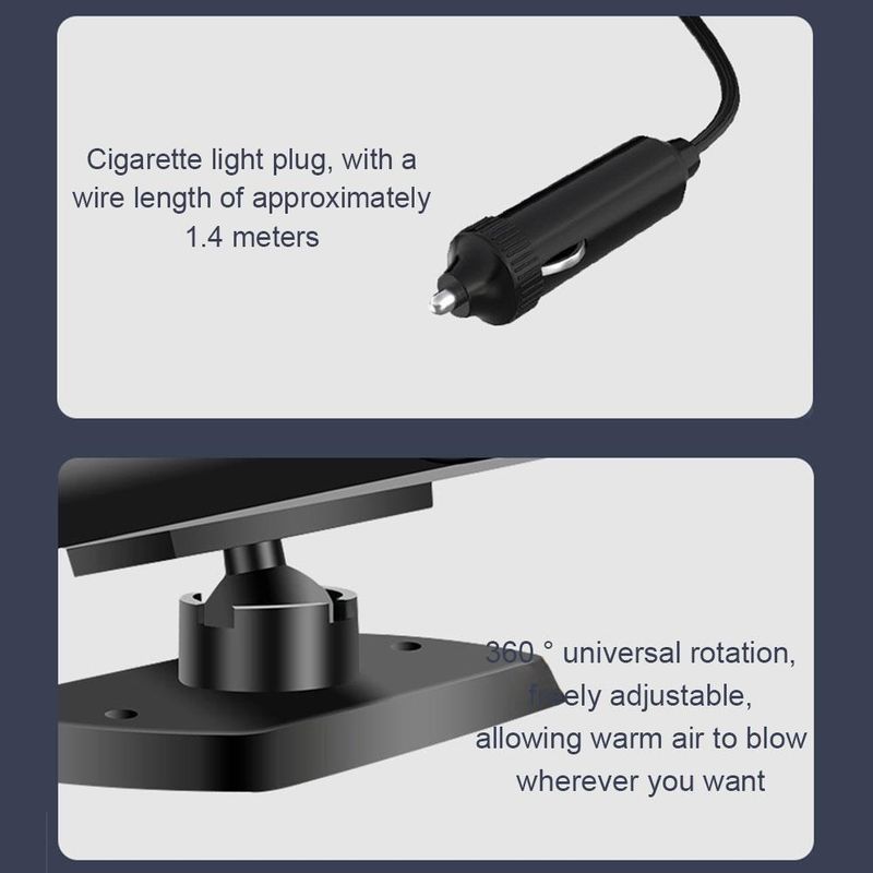 12v Defrosting Deing Fast Heating Fan Electric 200W Portable 12V Inside Car Heater B7R9_voghion.com