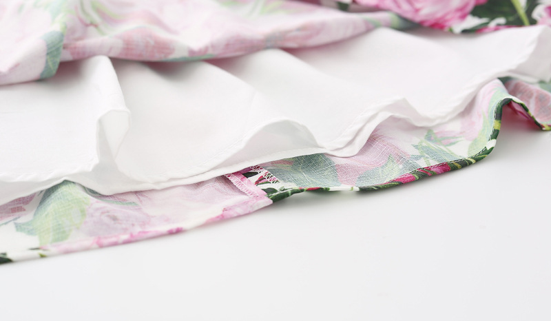Gonna per bambini, per mamma e bambini, primavera ed estate, con stampa completa, a maniche corte, per neonati, in cotone di bambù sottile_voghion.com
