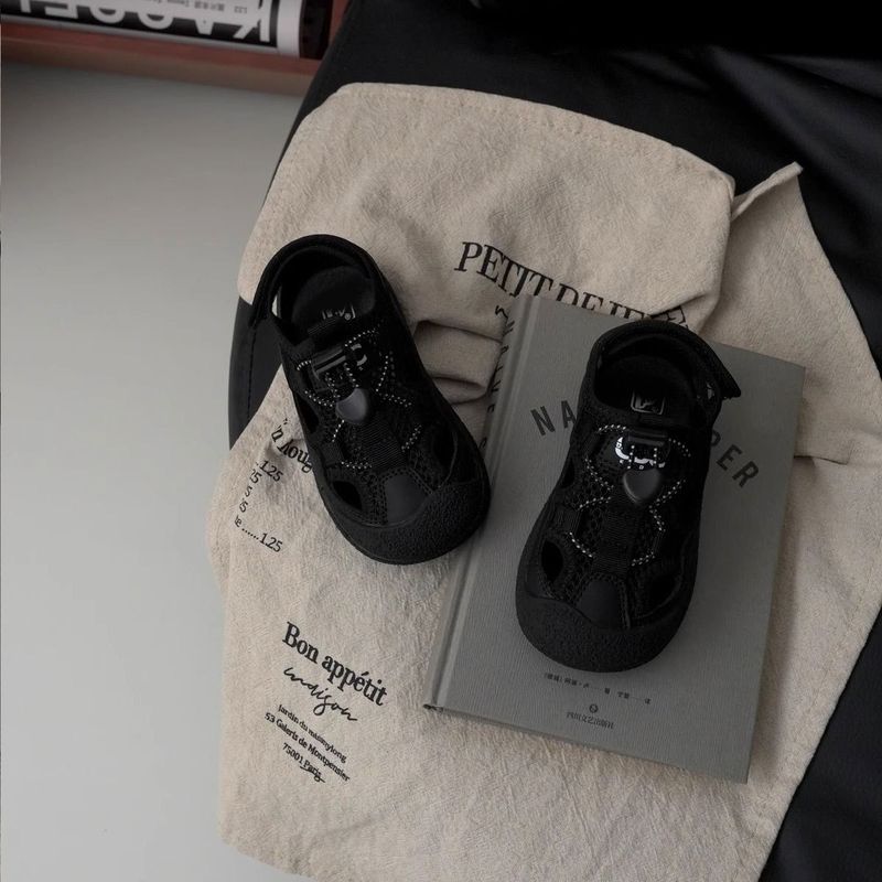 Sandali per bambini, estate 2025, per bambini, per bambini piccoli, per l'asilo, con punta chiusa, anti-calci, scarpe sportive da spiaggia_voghion.com