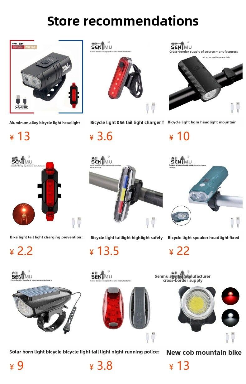 Fahrrad Sechste Generation Doppel Auge Frosch LED Warnung Balance Ausrüstung Mountainbike Nacht Reiten Licht_voghion.com