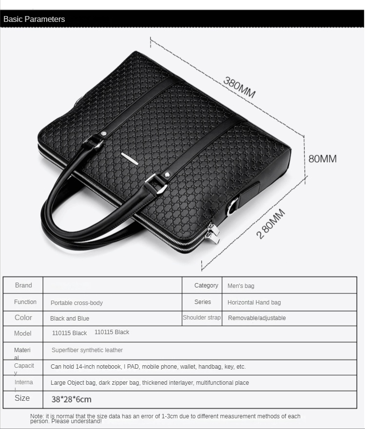 Servietă din piele naturală pentru bărbați, geantă de mână cu fermoar, geantă de umăr Messenger pentru birou, geantă de afaceri pentru laptop_voghion.com