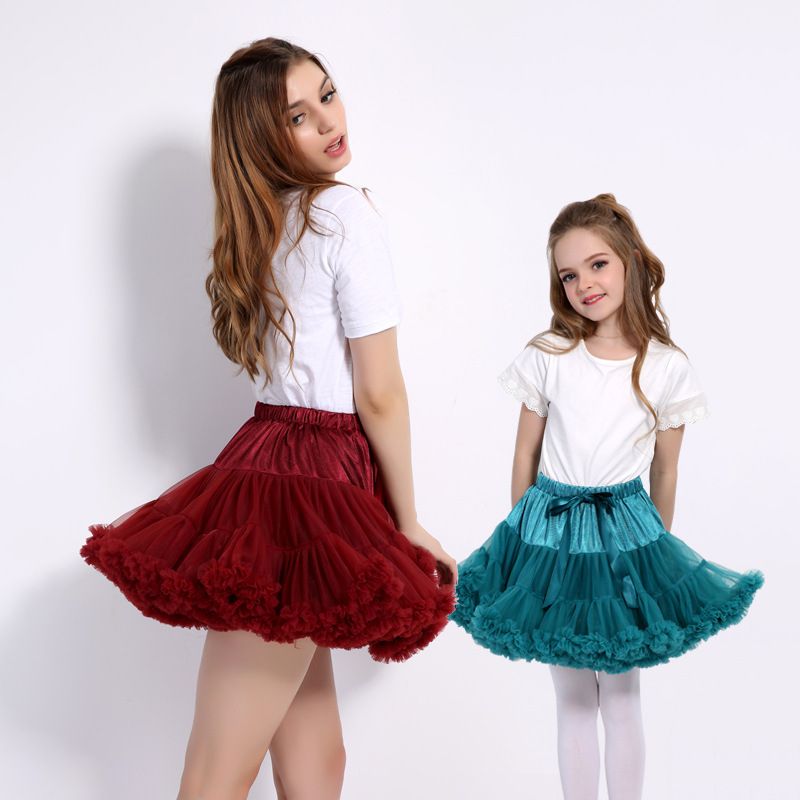Mutter & Kinder Frühling und Sommer Mädchen Tutu Rock Mesh Rock Bühne Leistung Gaze Rock Tutu Rock_voghion.com