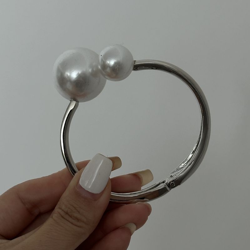 Braccialetto all'ingrosso in lega tinta unita, stile classico semplice_voghion.com